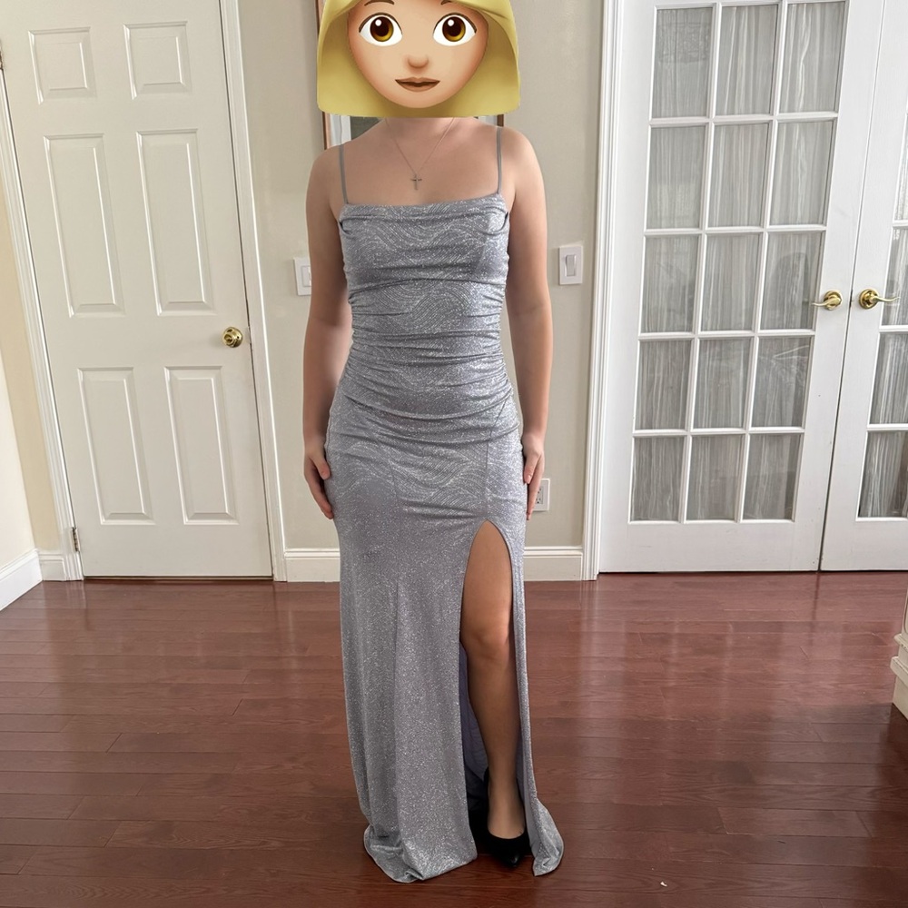 Stunning Silver Maxi Dress